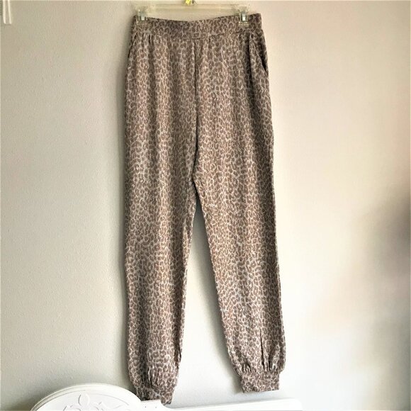 Beach Lunch Lounge leopard print loungewear pants - Picture 1 of 3